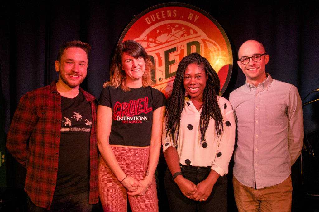Pat Cartelli Mikki Hommel Lauren Ashley Smith and Evan Barden at QED in Astoria